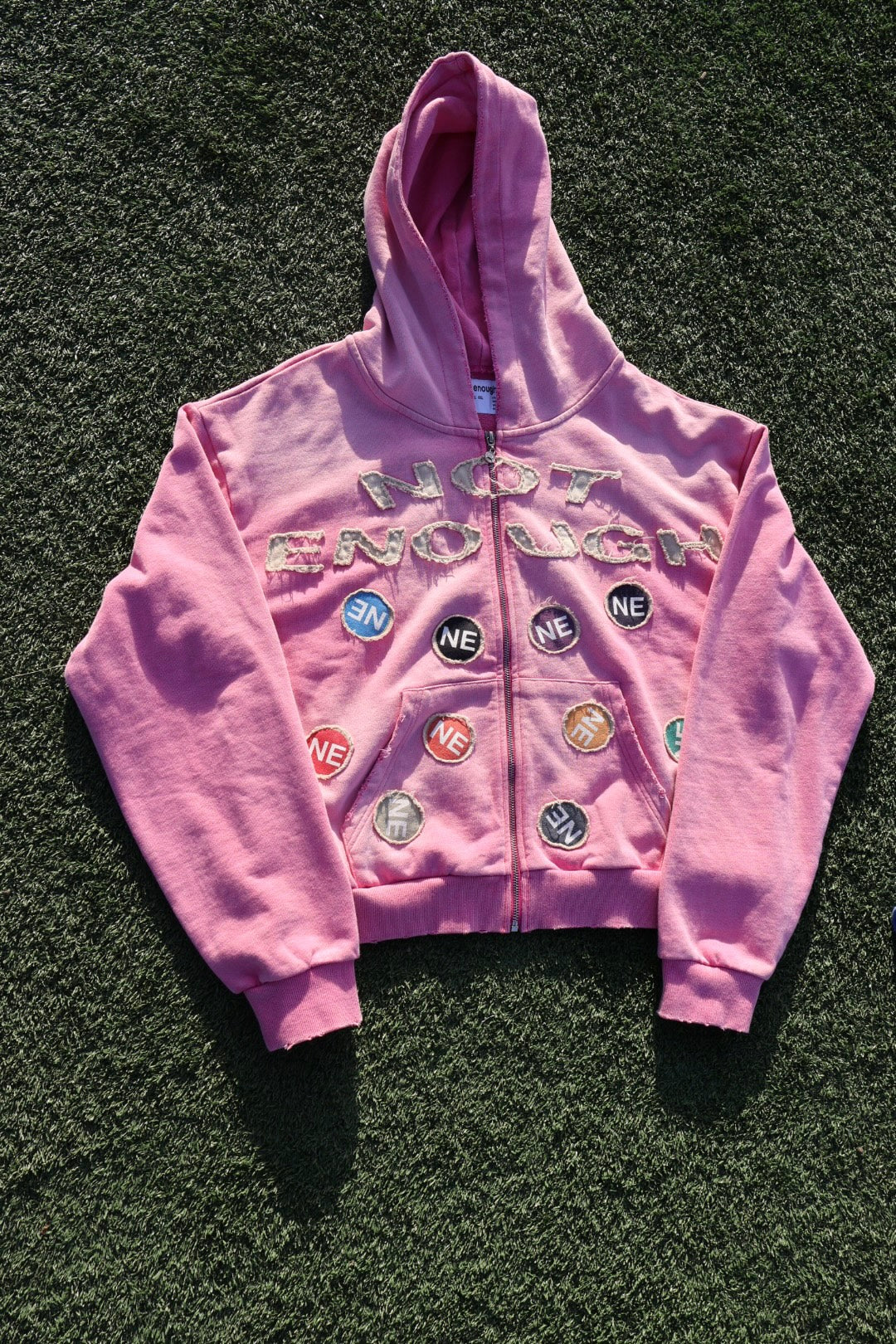 "Classic Patch" Hoodie Pink