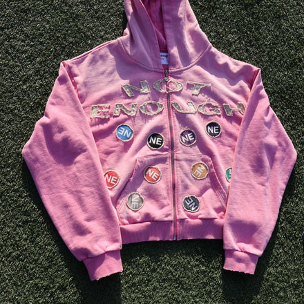 "Classic Patch" Hoodie Pink