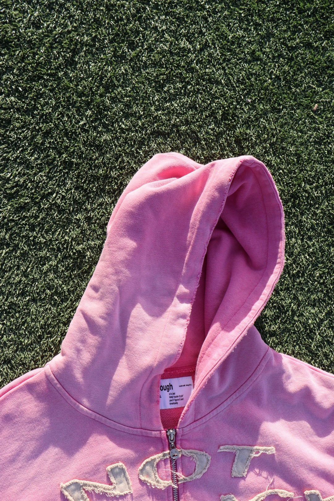 "Classic Patch" Hoodie Pink