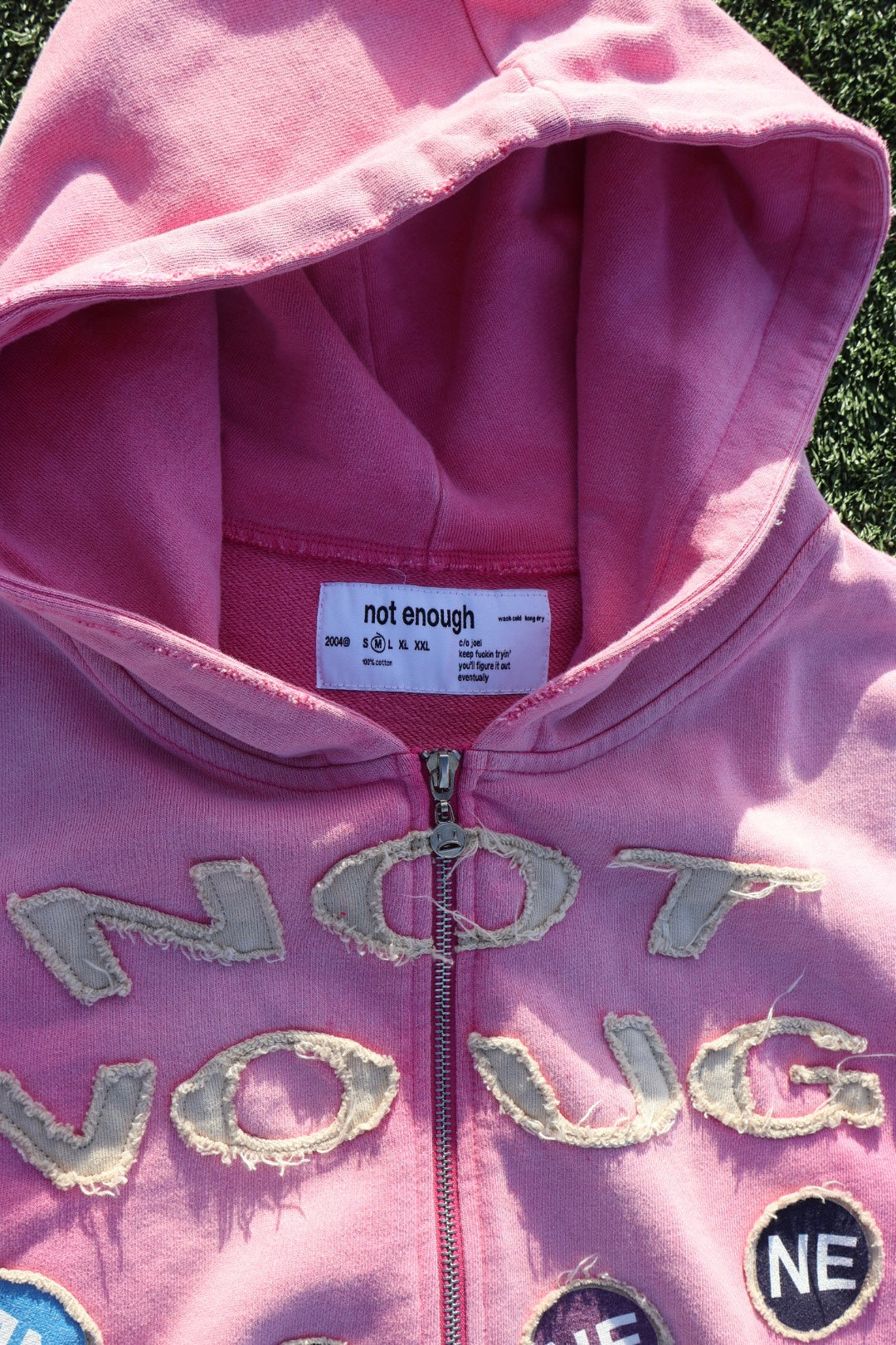 "Classic Patch" Hoodie Pink